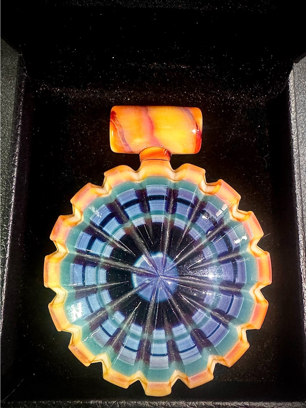 P.A. Jay DaCut Hand Blown Glass Pendant 2013